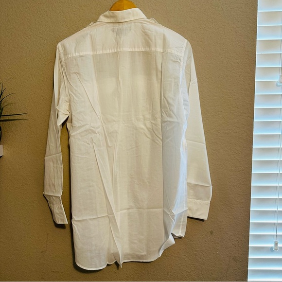 Vintage 90s Ralph Lauren Men’s White Cotton Dress Shirt - Size Medium - Picture 5 of 10